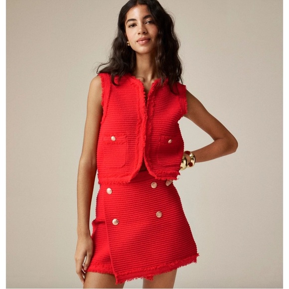 J crew Textured vest in fine bouclé NWT SZ L - Picture 11 of 12